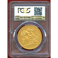 イギリス 1902年 5ポンド 金貨 エドワード7世 PCGS PR62Matte