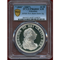 ジブラルタル 2007年 10レアル 銀貨 ファンタジー ジョージ3世 PCGS PR68DCAM