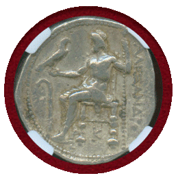 マケドニア王国 336-323BC テトラドラクマ 銀貨 アレキサンダー大王 Ch VF