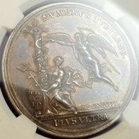 【SOLD】ドイツ ハンブルク 1748年 銀メダル ウェストファリア条約締結100周年 MS62