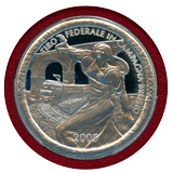 スイス 現代射撃祭 2005年 50フラン 銀貨 ブルジオ 手替わり PR69DCAM
