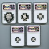 【SOLD】イギリス 2014年 銀貨 ブリタニア 5枚セット NGC PF70UC