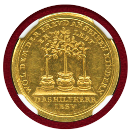 【SOLD】 ドイツ ハンブルク 18世紀 ダカット金メダル NGC MS62
