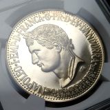 アンドラ公国 1964年 50ディナール銀貨 ナポレオン1世 NGC PF66CAM