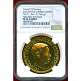 イギリス (1936) クラウン 白銅貨ギルト ファンタジー エドワード8世 NGC PF66CAM