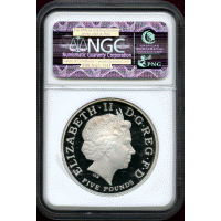 イギリス 2013年 5ポンド 銀貨 ピエフォー ジョージ王子洗礼記念 NGC PF70UC