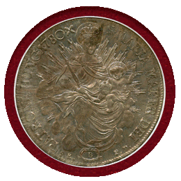 ハンガリー 1780B ターラー 銀貨 マドンナ ANACS MS62