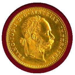オーストリア 1915年 ダカット 金貨 フランツヨーゼフ1世 リストライク