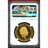 イギリス 2020年 100ポンド 金貨 Pay Attention 007 NGC PF70UC