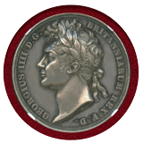 【SOLD】イギリス 1821年 銀メダル ジョージ4世 戴冠記念 NGC MS61