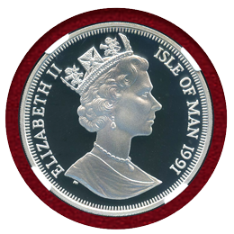 マン島 1991年 クラウン プルーフ銀貨 キャットコイン ノルウェージャ NGC PF69UCAM