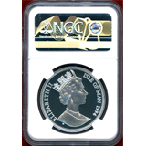 マン島 1994年 クラウン プルーフ銀貨 キャットコイン 日本猫 NGC PF68UCAM
