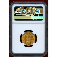 イギリス 1866年 ソブリン 金貨 ヴィクトリア ヤングヘッド NGC MS62