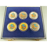 【SOLD】パラオ 1992年 1ドル/5ドル 6枚セット 試作貨 プルーフ 海洋環境保護記念