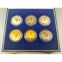 【SOLD】パラオ 1992年 1ドル/5ドル 6枚セット 試作貨 プルーフ 海洋環境保護記念