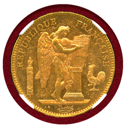 【SOLD】フランス 1904A 50フラン 金貨 エンジェル NGC MS62