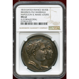 【SOLD】フランス 1810年 ナポレオン&ルイーザ結婚記念 銀メダル NGC MS62