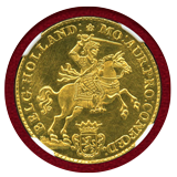 【SOLD】オランダ ホラント 14グルデン リストライク 馬上の騎士 NGC MS66