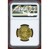 【SOLD】オランダ ホラント 14グルデン リストライク 馬上の騎士 NGC MS66