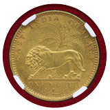 【SOLD】英領インド 1841年 モハール金貨 ヴィクトリア フォックスフェイス NGC AU58