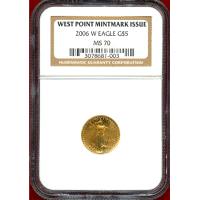 アメリカ 2006W $5 金貨 イーグル NGC MS70