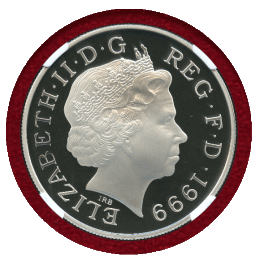イギリス 1999年 5ポンド 銀貨 ダイアナ NGC PF69UC