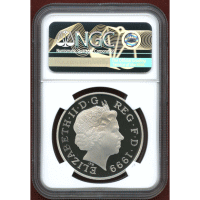 イギリス 1999年 5ポンド 銀貨 ダイアナ NGC PF69UC
