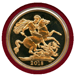 イギリス 2018年 ソブリン 金貨 ジョージ王子 生誕5周年記念