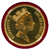 【SOLD】イギリス 1986年 5ポンド 金貨 エリザベス2世 NGC MS69