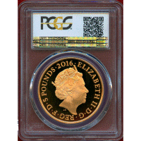 【SOLD】イギリス 2016年 ￡5 金貨 エリザベス2世 90歳記念 PCGS PR69DCAM