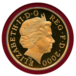 イギリス 2000年 5ポンド 金貨 クイーンマザー PCGS PR69DCAM
