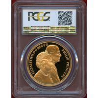 イギリス 1997年 5ポンド 金貨 金婚式記念 PCGS PR69DCAM