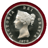 イギリス (1879) ファンタジー クラウン 銀貨 ヴィクトリア NGC PF67UC