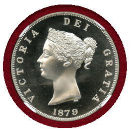イギリス (1879) ファンタジー クラウン 銀貨 ヴィクトリア NGC PF67UC