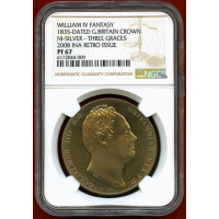 イギリス (1835) ファンタジー クラウン 洋銀貨 スリーグレイセス ウィリアム4世 PF67