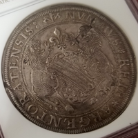 ドイツ シュトラスブルク ND(1617年頃) ターラー 銀貨 NGC AU58