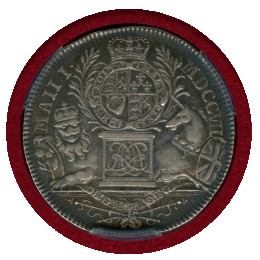 【SOLD】イギリス 1707年 銀メダル アン女王 PCGS SP53