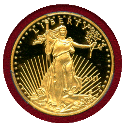 アメリカ 2011W $25 金貨 イーグル PR69DCAM Philip Diehlサイン