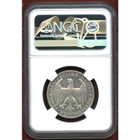 ドイツ ワイマール共和国 1927A 3マルク 銀貨 マールブルク大学400年 NGC PF63