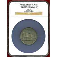 【SOLD】イギリス 1837年 WMメダル バーミンガムタウンホール NGC MS63
