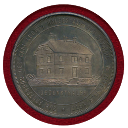 【SOLD】 オーストリア 1877年 ターラー 銀貨 ラクサルペ山荘開設記念 PCGS PR65