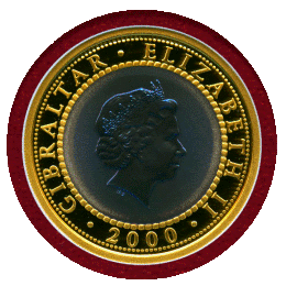 ジブラルタル 2000年 クラウン バイメタル貨 ペニーポスト160周年記念 NGC PF69UC