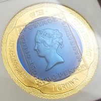 ジブラルタル 2000年 クラウン バイメタル貨 ペニーポスト160周年記念 NGC PF69UC