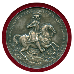 ドイツ バーデン 1955年 銀メダル ルートヴィッヒ・ヴィルヘルム NGC MS61