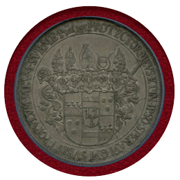 1661年 ドイツ ミュンスター 都市景観 ターラー銀貨 NGC AU55