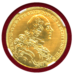 【SOLD】リヒテンシュタイン 1758DATED ダカット金貨 NGC MS69