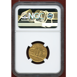 【SOLD】ドイツ ニュルンベルク (1700) ダカット金貨 セント・ジョージ NGC AU58
