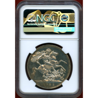 イギリス 1893年 クラウン 銀貨 ヴィクトリア オールドヘッド NGC PF62CAMEO
