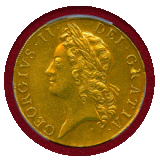 【SOLD】イギリス 1741年 5ギニー 金貨 ジョージ2世 ヤングヘッド PCGS AU53
