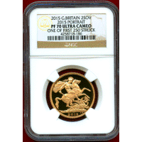 【SOLD】イギリス 2015年 2ポンド 金貨 エリザベス2世 NGC PF70UC
